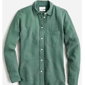 J.Crew Garçon classic double-gauze shirt Topiary
